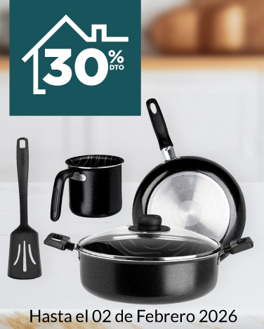 30% de descuento en Sartenes y Baterías de cocina