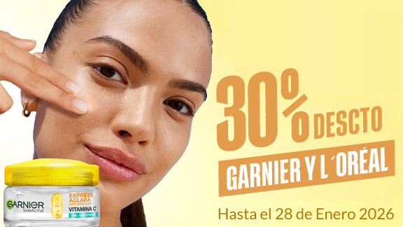 30% de descuento en tratamientos faciales L'Oréal y Garnier