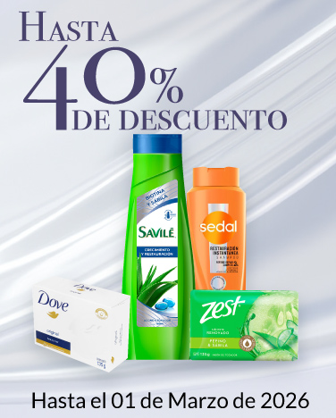 Hasta 40% de descuento en shampoos, acondicionadores y jabones seleccionados