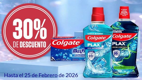 30% de descuento en toda la linea de cuidado oral colgate 
