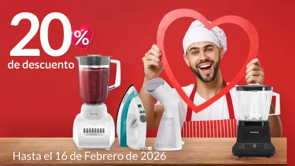 20% de descuento en electrodomésticos seleccionados