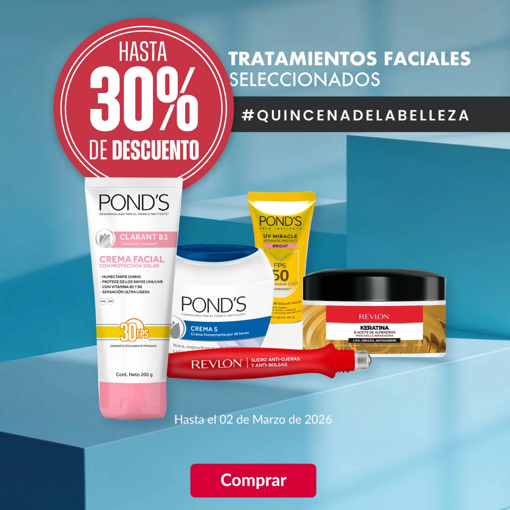 Hasta 30% de descuento en tratamientos faciales seleccionados