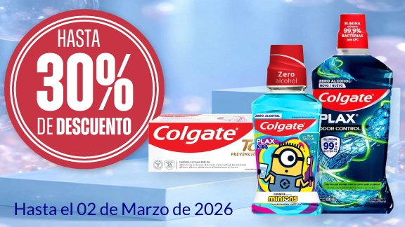 30% de descuento en toda la linea de cuidado oral colgate 
