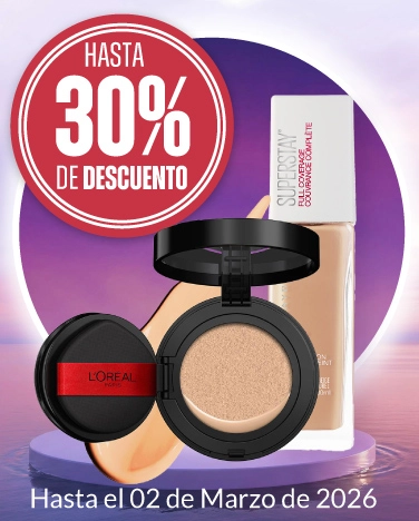 30% de descuento en todos los cosméticos Loreal.