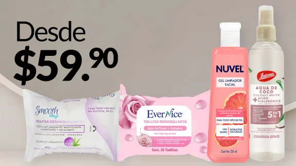Limpiadores faciales desde $59.90