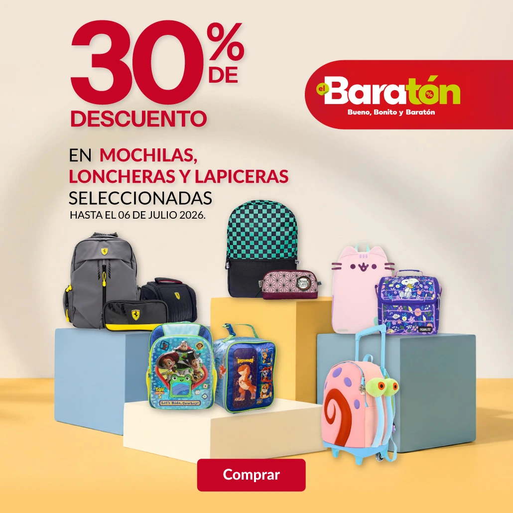 30% de descuento en Mochilas seleccionadas