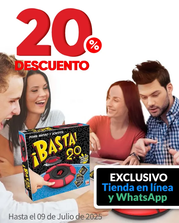 20% de descuento en selección de juegos de mesa y juguetes