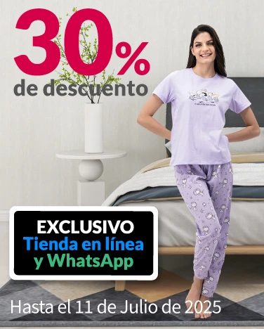 30% de descuento en pijamas para mujer
