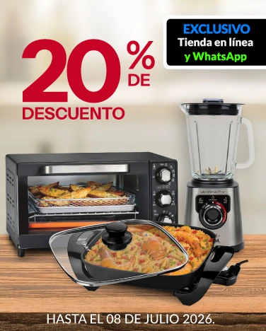 20% de descuento en todos los Electrodomésticos