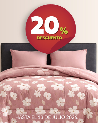 20% de descuento en todos los edredones