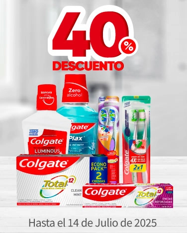 40% de descuento en toda la línea Oral Colgate