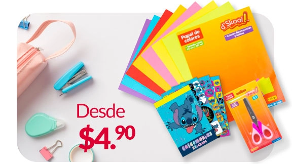 Útiles desde $4.90