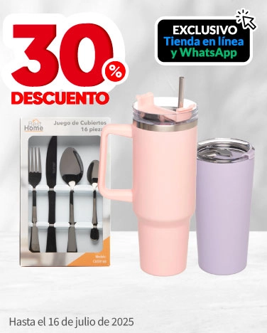 30% de descuento en todas las baterías, cubiertos y termos Best Home