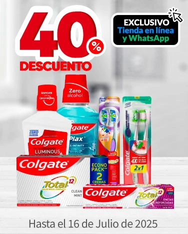 40% de descuento en toda la línea Oral Colgate