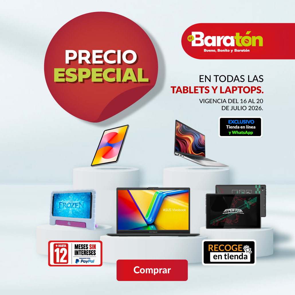 Precio especial en todas las tablets y laptops. 