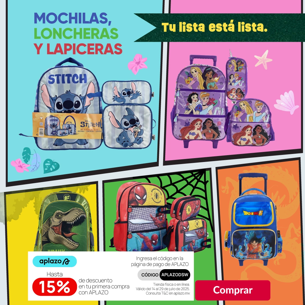 Mochilas, loncheras y lapiceras