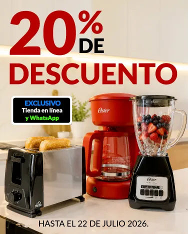 20% de descuento en todos los Electrodomesticos