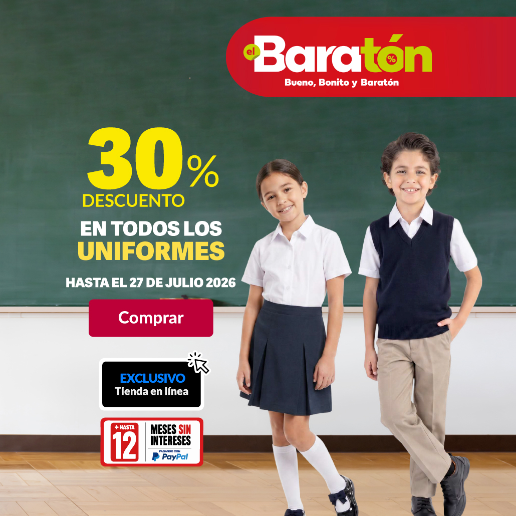 30% de descuento en todos los uniformes.