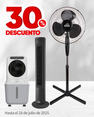 30% de descuento en todos los ventiladores y enfriadores