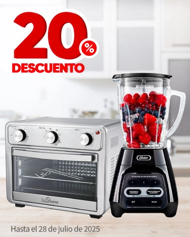 20% de descuento en todos los Electrodomésticos Best Home, Oster y Taurus