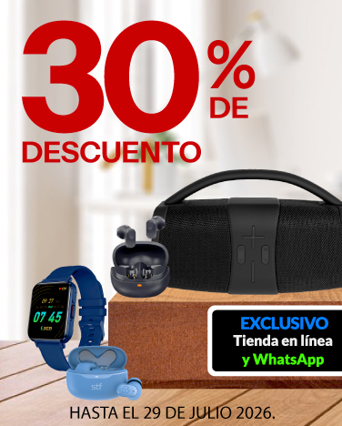 30% de descuento En toda la marca STF