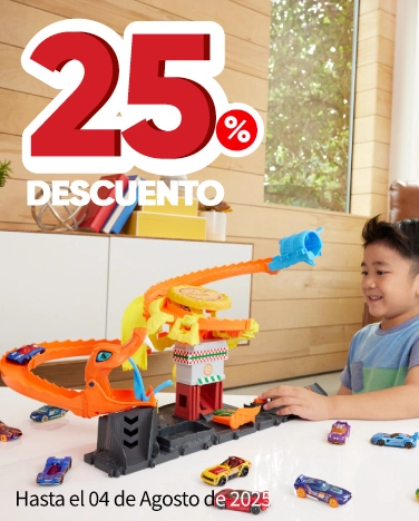 25% de descuento en artículos seleccionados Mattel
