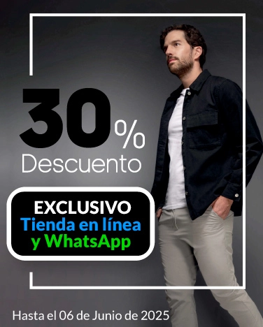 30% de descuento en ropa exterior para caballero