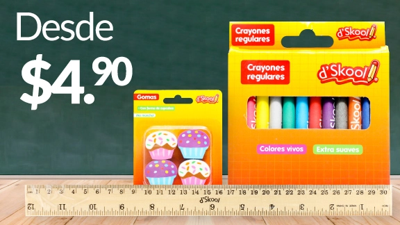 Útiles escolares desde $4.90