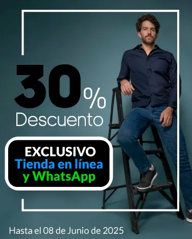 30% de descuento en ropa exterior para caballero