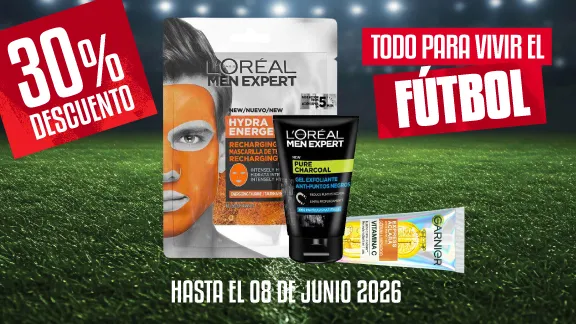 30% de descuento en tratamientos faciales L'Oréal y Garnier