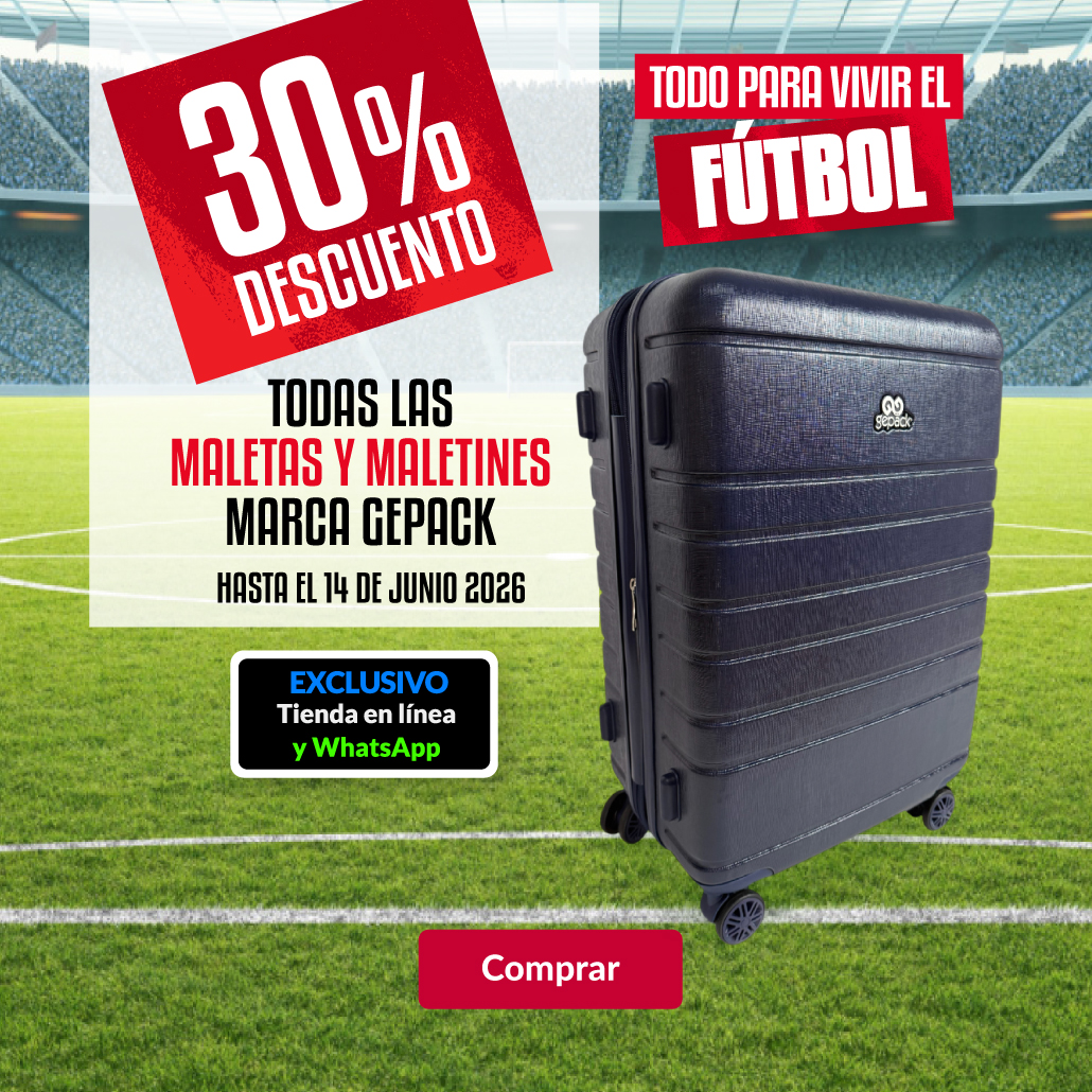 30% de descuento en todas las maletas y maletines de la marca Gepack.