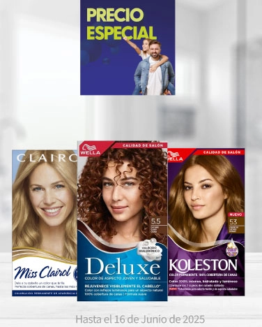 Precio especial en tintes Koleston, Miss Clairol, Delux, Soft Color y Colorsilk