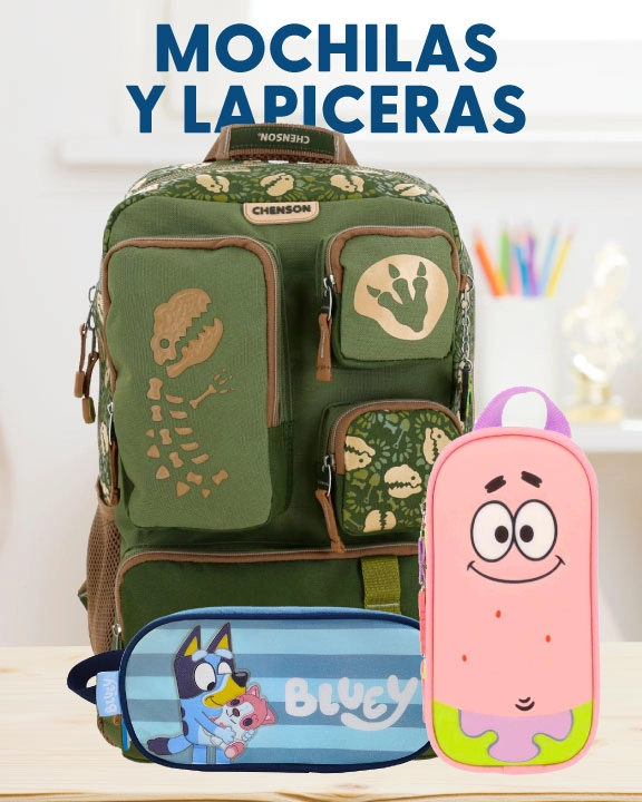 Mochilas y lapiceras