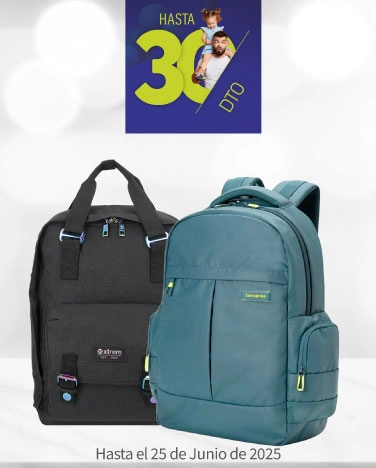 Hasta 30% de descuento en selección de artículos Samsonite, Xtreme y Chenson