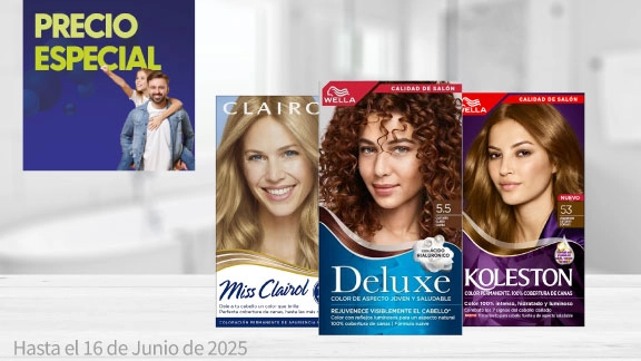 Precio especial en tintes Koleston, Miss Clairol, Delux, Soft Color y Colorsilk