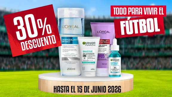 30% de descuento en todos los tratamientos faciales Garnier y L'Oréal
