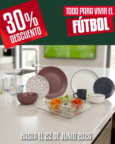 30% de descuento en toda la línea Best Home, Crisa y Libbey. 