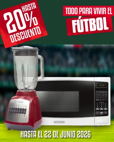 Hasta 20% de descuento en selección de Electrodomésticos y hornos de microondas.