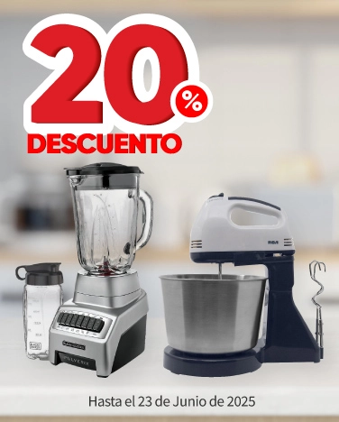 20% de descuento en electrodomésticos Black + Decker y RCA