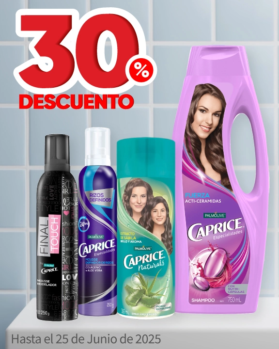 30% de descuento en toda la marca Caprice