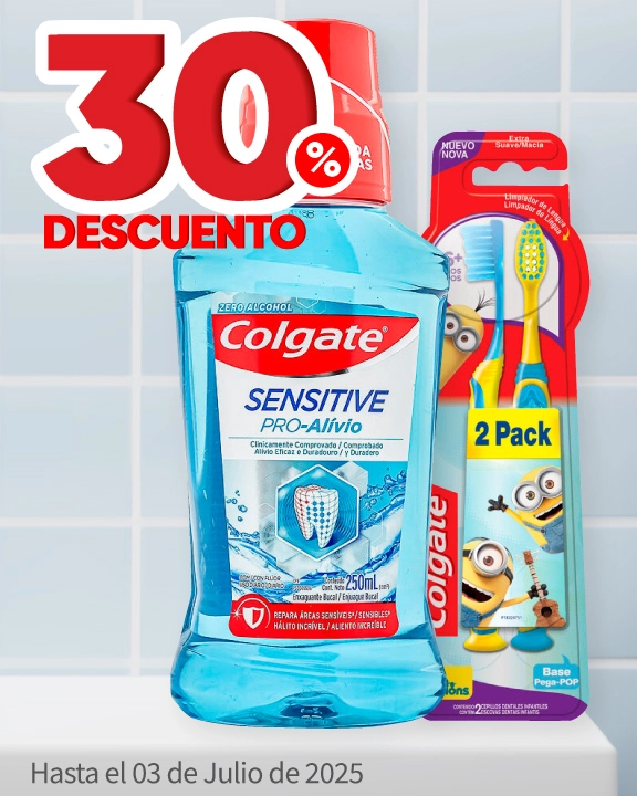 30% de descuento en toda la línea de cuidado oral Colgate