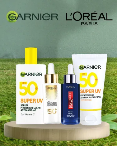 Tratamientos faciales L'Oréal y Garnier 