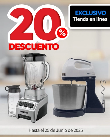 20% de descuento en electrodomésticos Black + Decker y RCA