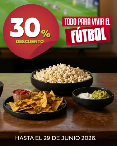 30% de descuento en vajillas y sartenes