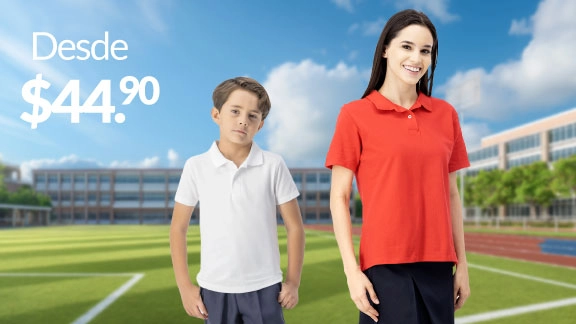 Playeras escolares desde $44.90