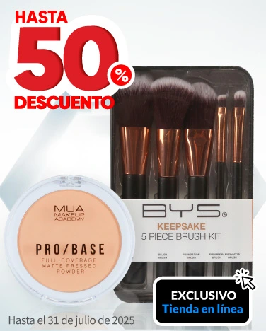 Hasta 50% de descuento en cosméticos y tratamientos BYS y MUA