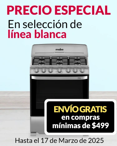 Precio especial en selección de línea blanca