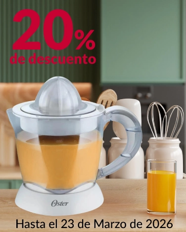 20% de descuento en todos los electrodomésticos de cocina y planchas T-Fal y Oster