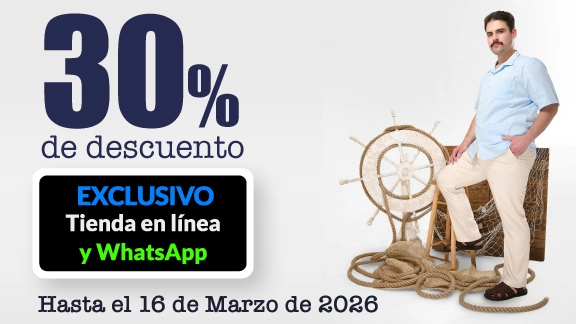 30% de descuento en toda la ropa exterior de hombre