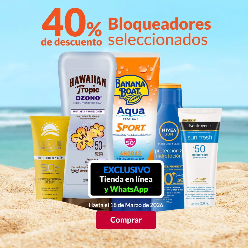40% de descuento en Bloqueadores seleccionados